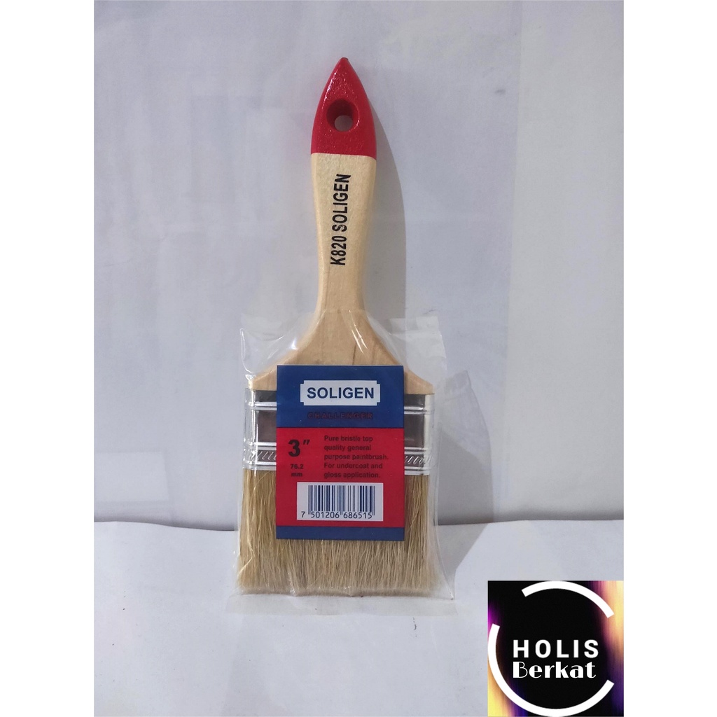 Koas / Kuas Cat / Paint Brush Ukuran 3&quot; inch K820 SOLIGEN