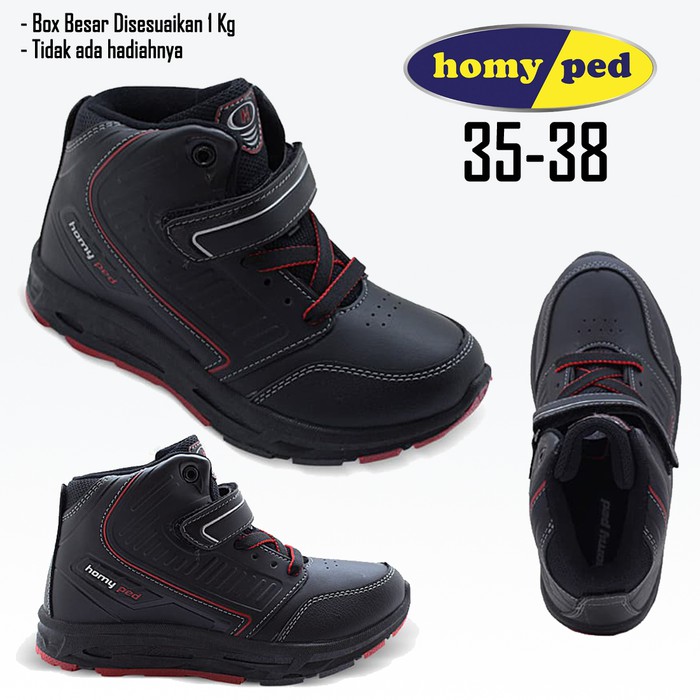 Terlaris {arc} SEPATU SEKOLAH ANAK HITAM BOOT ORIGINAL HOMYPED MARVEL SD SMP
