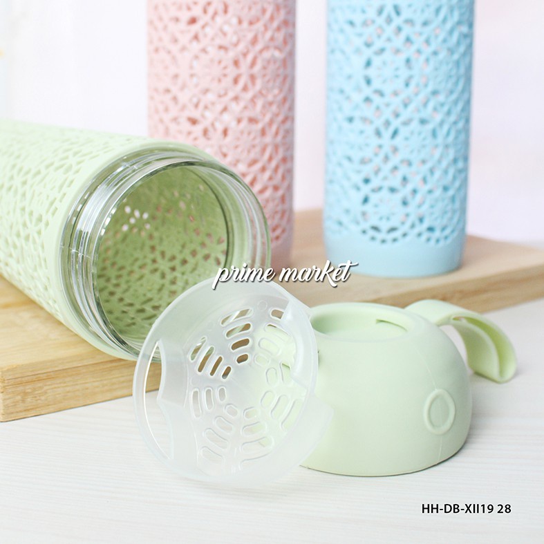 [READY STOK] Botol Minum BPA FREE / Botol Minum Viral Korea / Infused Water Bottle / Botol Tumbler 650 ml