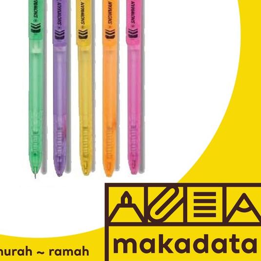 

❋ BALLPOINT | BOLPEN | PULPEN SNOWMAN V7 (12 PCS) - Merah ➻