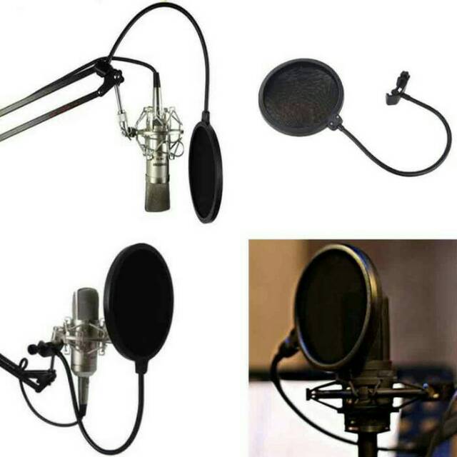 POP FILTER  PENYARING SUARA MICROPHONE