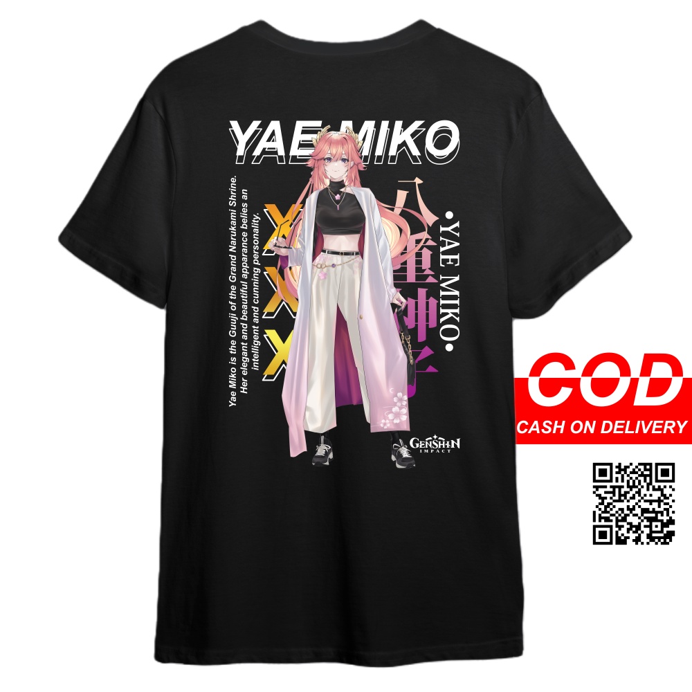 KAOS YAE MIKO GENSHIN IMPACT - KAOS DISTRO PRIA & WANITA KAOS ANIME & GAME GENSHIN YAE MIKO SPECIAL