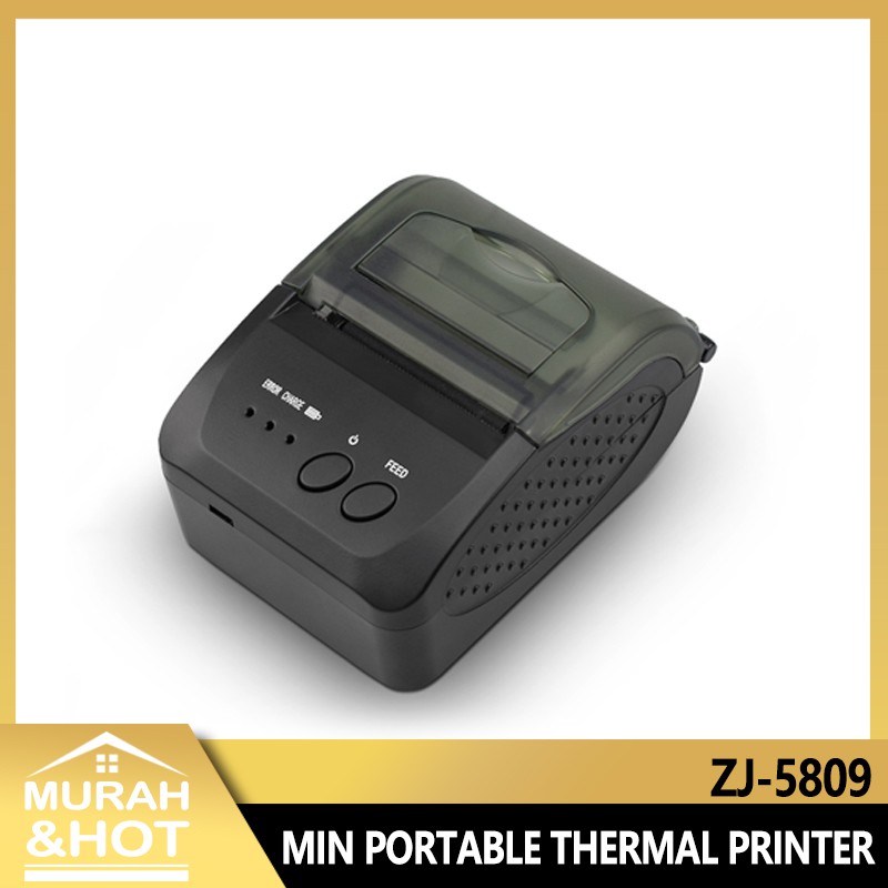 Zjiang Mini Portable Bluetooth Thermal Printer THERMAL ZJ-5809 zj5809 zj 5809