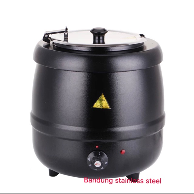 Electric Soup warmer stainless steel 10 liter 10L penghangat kuah sup elektrik