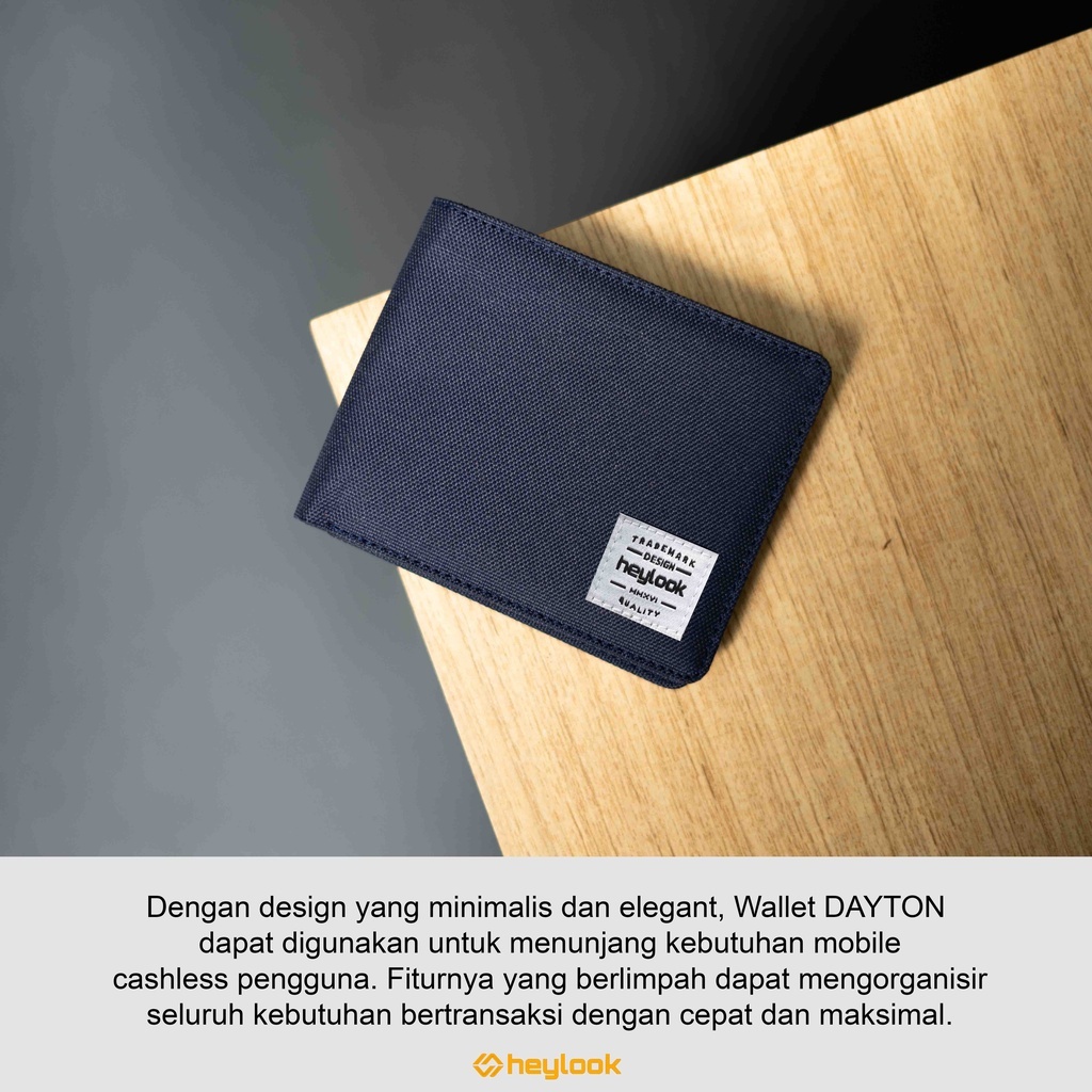 Free Box Super Premium !! Dompet Lipat Pendek Pria Bahan Cordura Awet Kuat Keren Asli Branded Premium Wallet