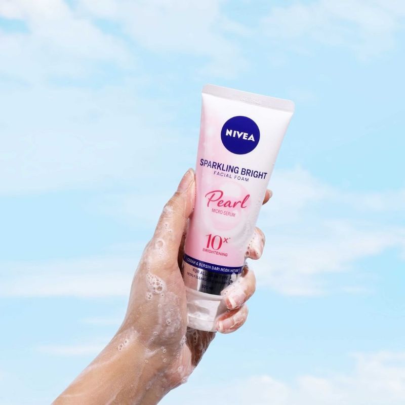 `ღ´ PHINKL `ღ´ ⓝⓘⓥⓔⓐ Nivea Facial Foam Sparkling pembersih wajah face wash sabun cuci muka mencerahkan memutihkan