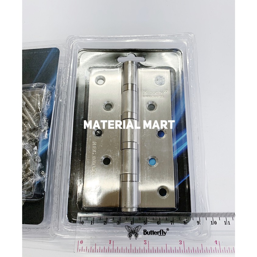 Engsel Pintu Stainless 5 Inch | Engsel Stainless 5” | Engsel 5Inch | Engsel Jendela | Material Mart