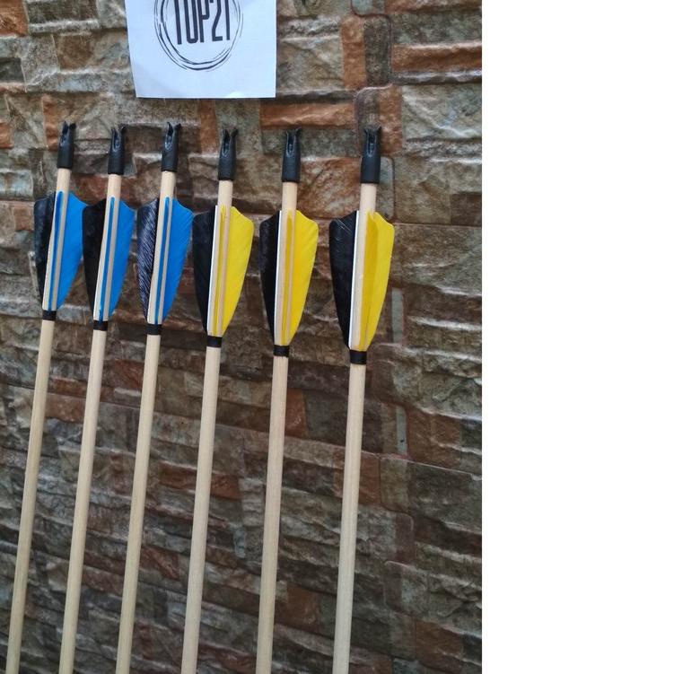 ♣ Arrow Ramin bulu Kalkun Import 3 Inch Nock V Lokal ➮