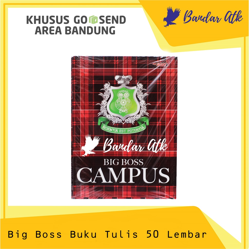 

KHUSUS GOSEND!!! BIG BOSS BUKU TULIS CAMPUS 50 LBR BOXY [1 PACK 10 PCS]
