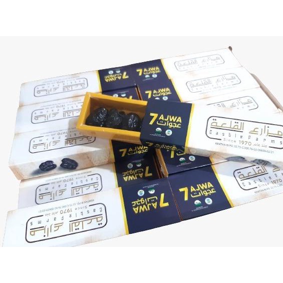 

KURMA AJWA 7 BUTIR (1 DUS ) / KURMA CASTLE FARM/ KURMA NABI [ COD ] DH654636E