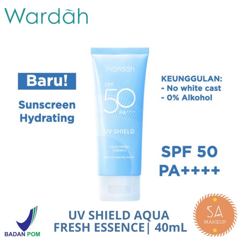 WARDAH UV Shield Aqua Fresh Essence SPF50 | Wardah UV Shield Sunscreen SPF50