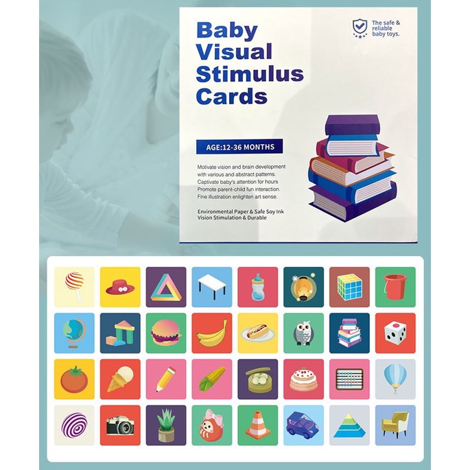 TweedyToys - Visual Cards / Kartu Pintar Stimulasi Bayi / Flashcard Bayi Balita