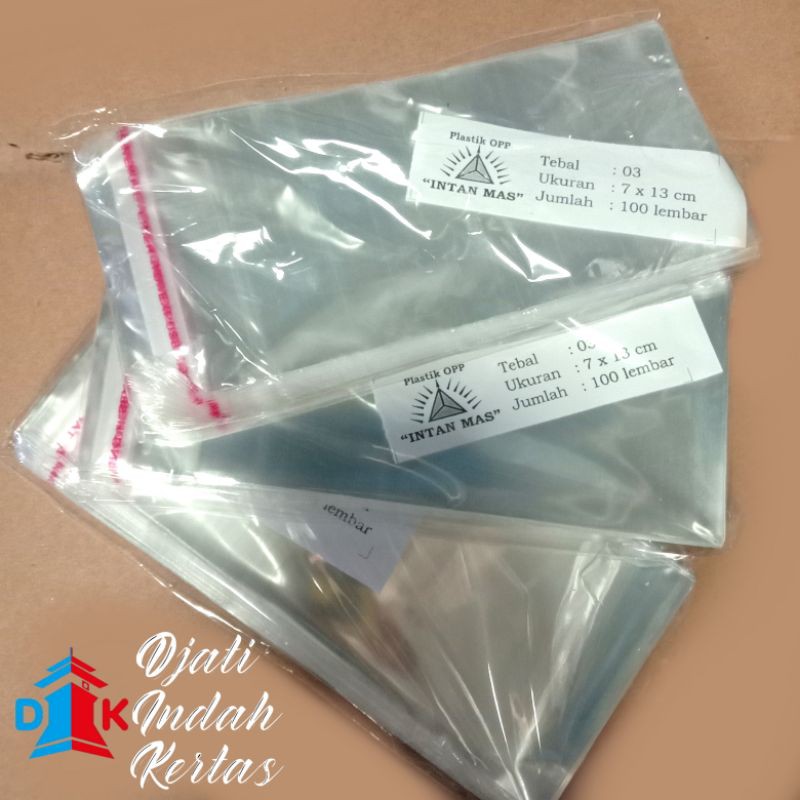 DISKON MURAH!!! Plastik OPP 7 x 13 cm Seal - Lem 1000 lembar