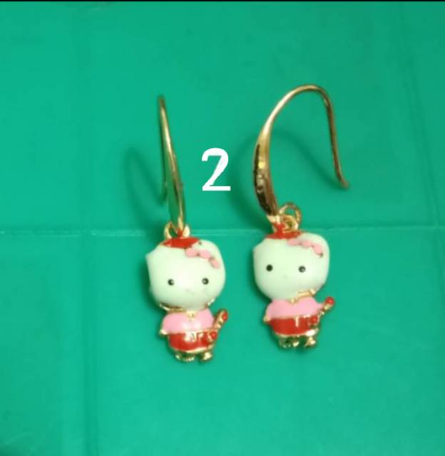 Anting anak-anak hello Kitty xuping harga murah minimal beli 2 pasang yah sis and bro