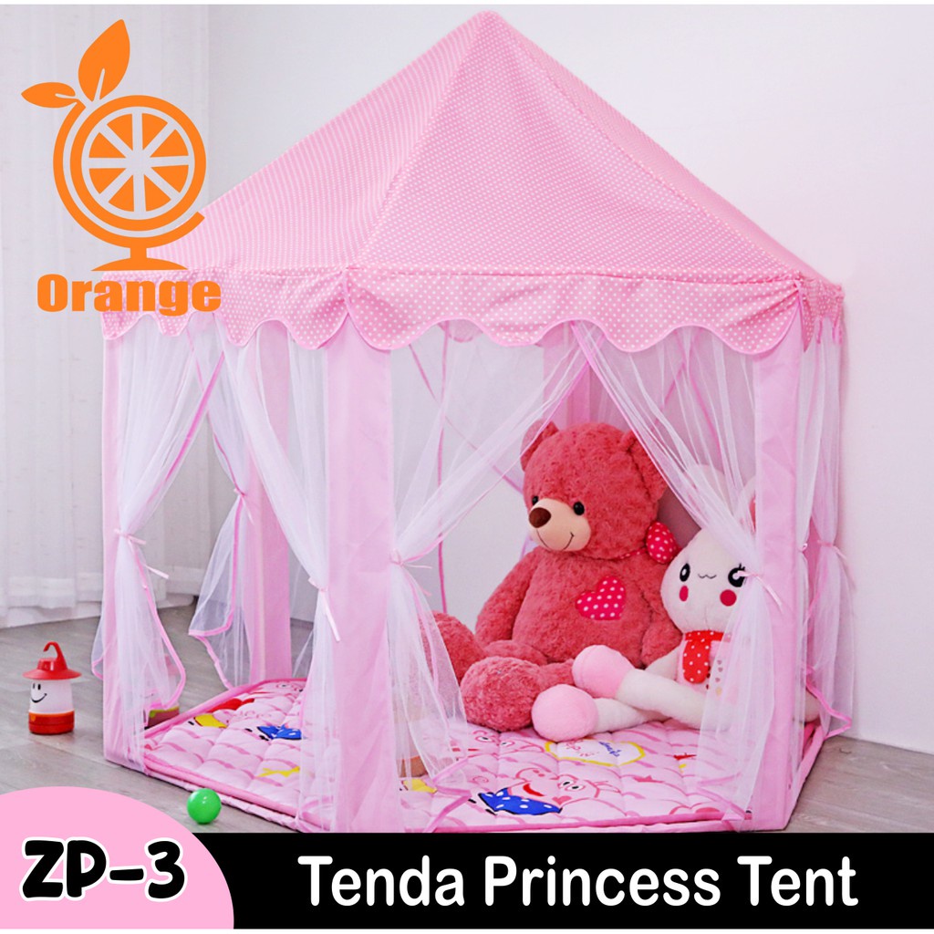 COD MURAH Tenda Instant JUMBO Bermain Anak Princess GRATIS TAS Mudah Di Pasang Tenda Camping Indoor Outdoor Tenda Anak Tenda Mainan