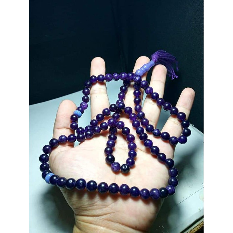 Batu Tasbih kecubung asli natural