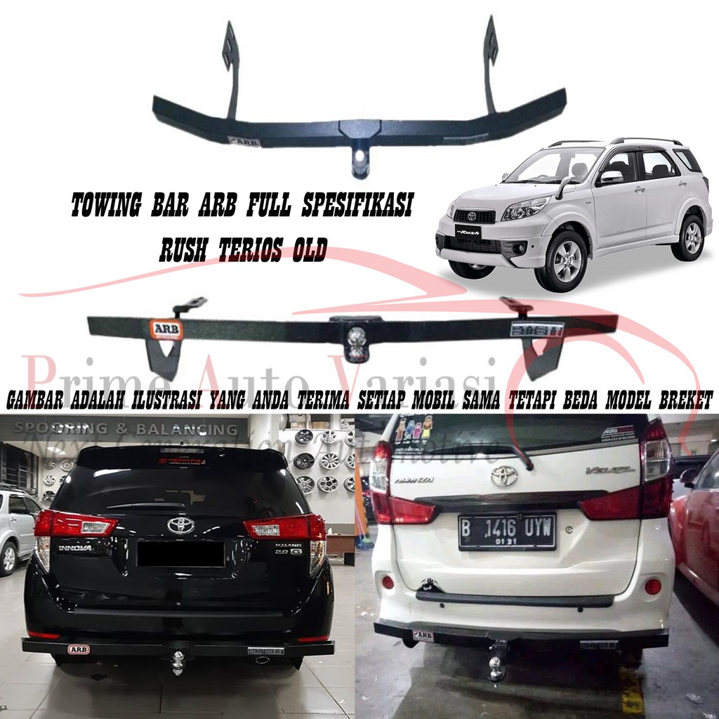 TOWING BAR ARB BESI BUMPER BELAKANG TOWING BAR - RUSH TERIOS OLD