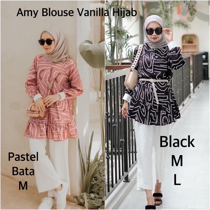 AMY BLOUSE BY VANILLA HIJAB | ATASAN WANITA | ATASAN MUSLIM