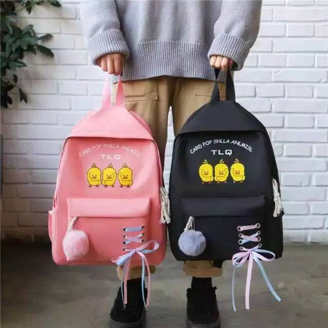 Gtf - Tas Ransel Sekolah Anak Set Tas Ransel untuk Anak Perempuan Anak Tahan Air Oxford Tas Sekolah Remaja Tas Buku Fashion Stylish Korea Style