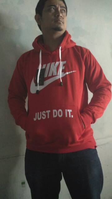 sweater nike just do it (hitam, navy, merah)