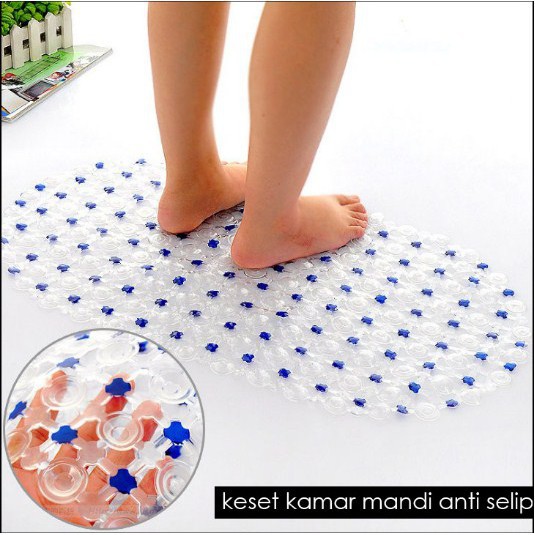 Keset Karet Plastik PVC Anti Slip Keset Kamar Mandi Anti Slip Anti Selip