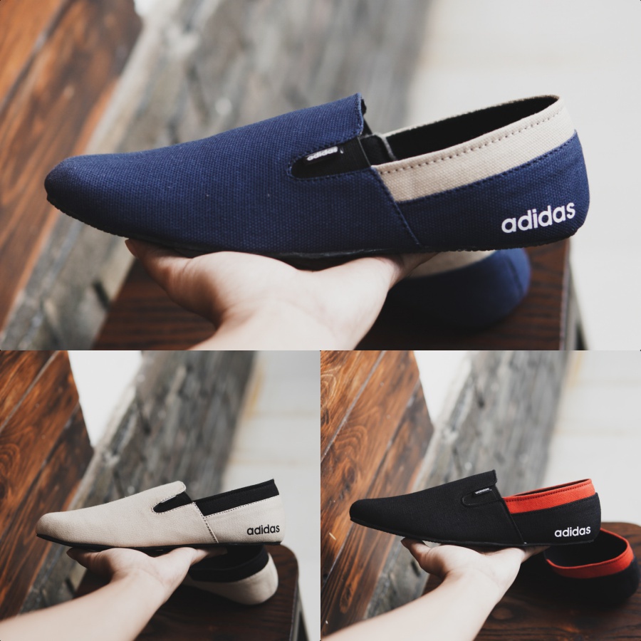 Sepatu Slip On Pria Ad1das Easy Kanvas Sepatu Casual Slop Pria Santai Bisa Bayar Di Tempat