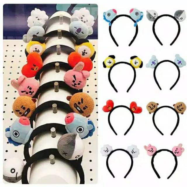 Lucky Fashion Bando BTS KPOP bando bandana karakter member BT21 tata shooky chimmy