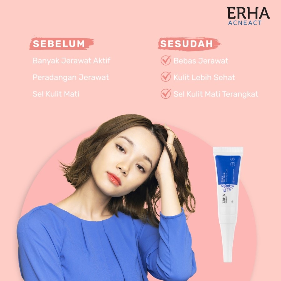 ERHA Acneact Acne Spot Gel 10gr Krim Obat Totol Jerawat ERHA