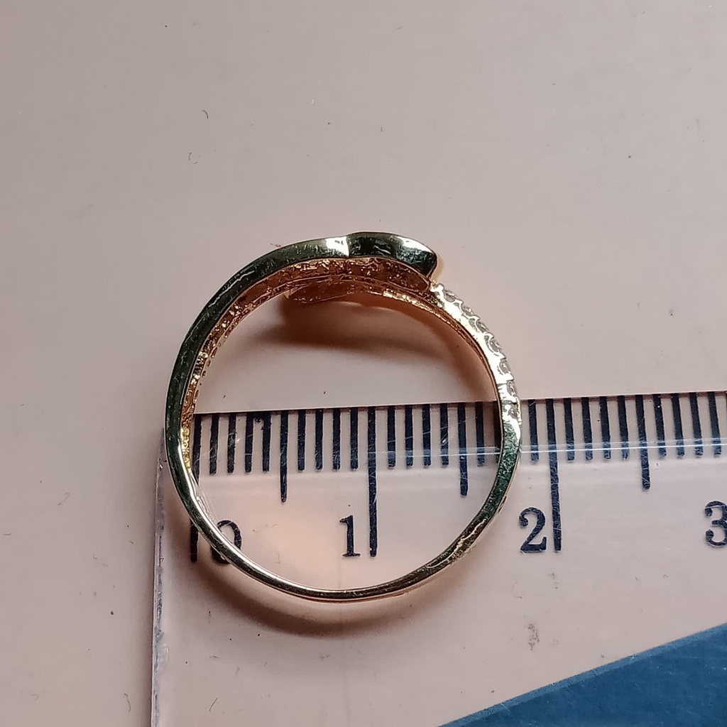 Cincin Emas 17K - 1.75 gr Kadar 750 - 580