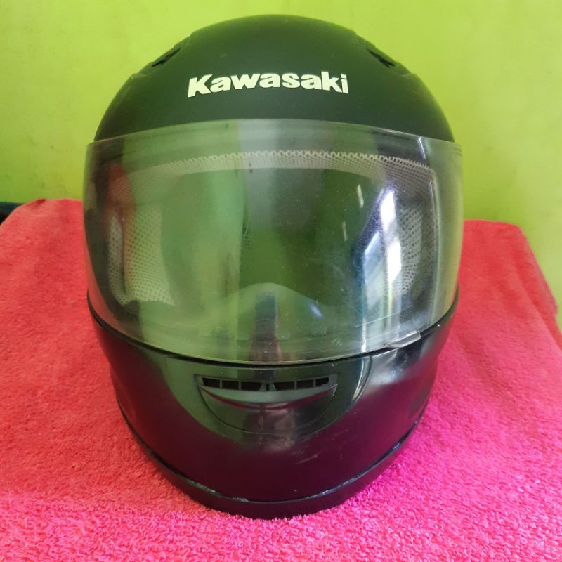 Helm Kawasaki Full face Teropong second bekas