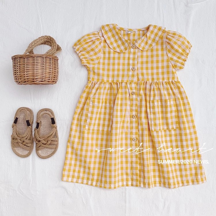 Dress Anak Perempuan Kotak-Kotak