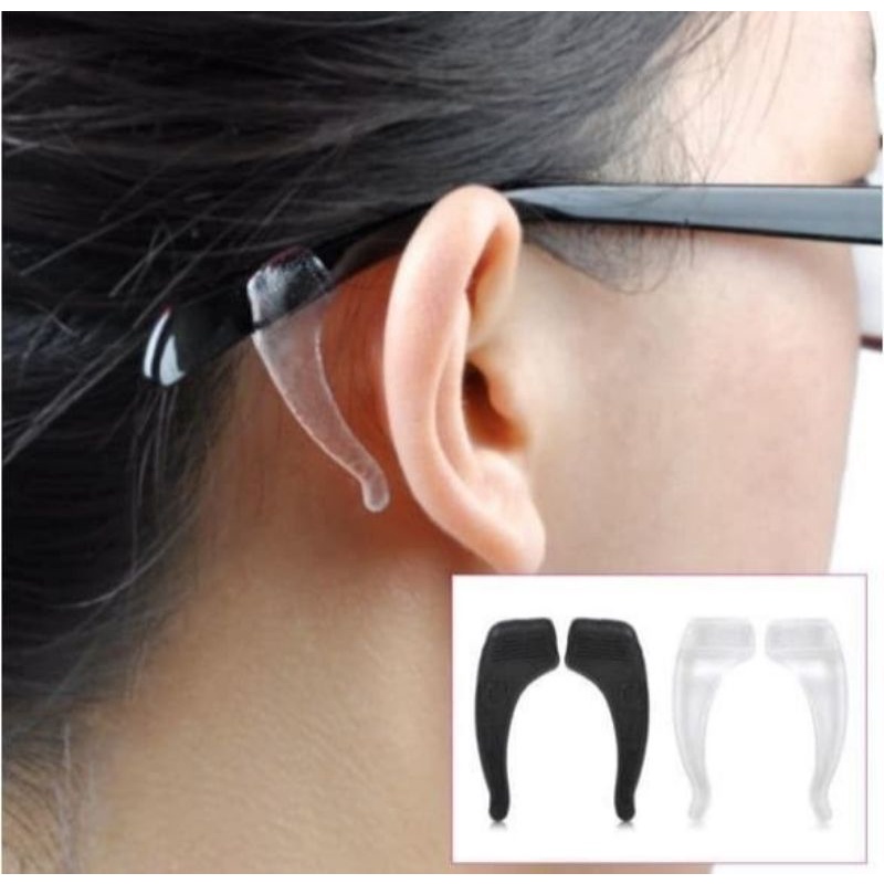 Pengait Kacamata Anti slip EarHook Silikon Penahan Pelindung Kacamata