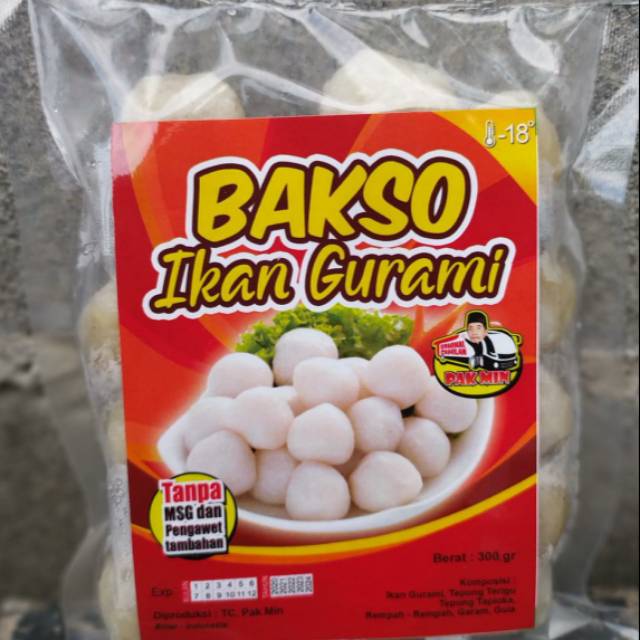 

Bakso ikan gurami
