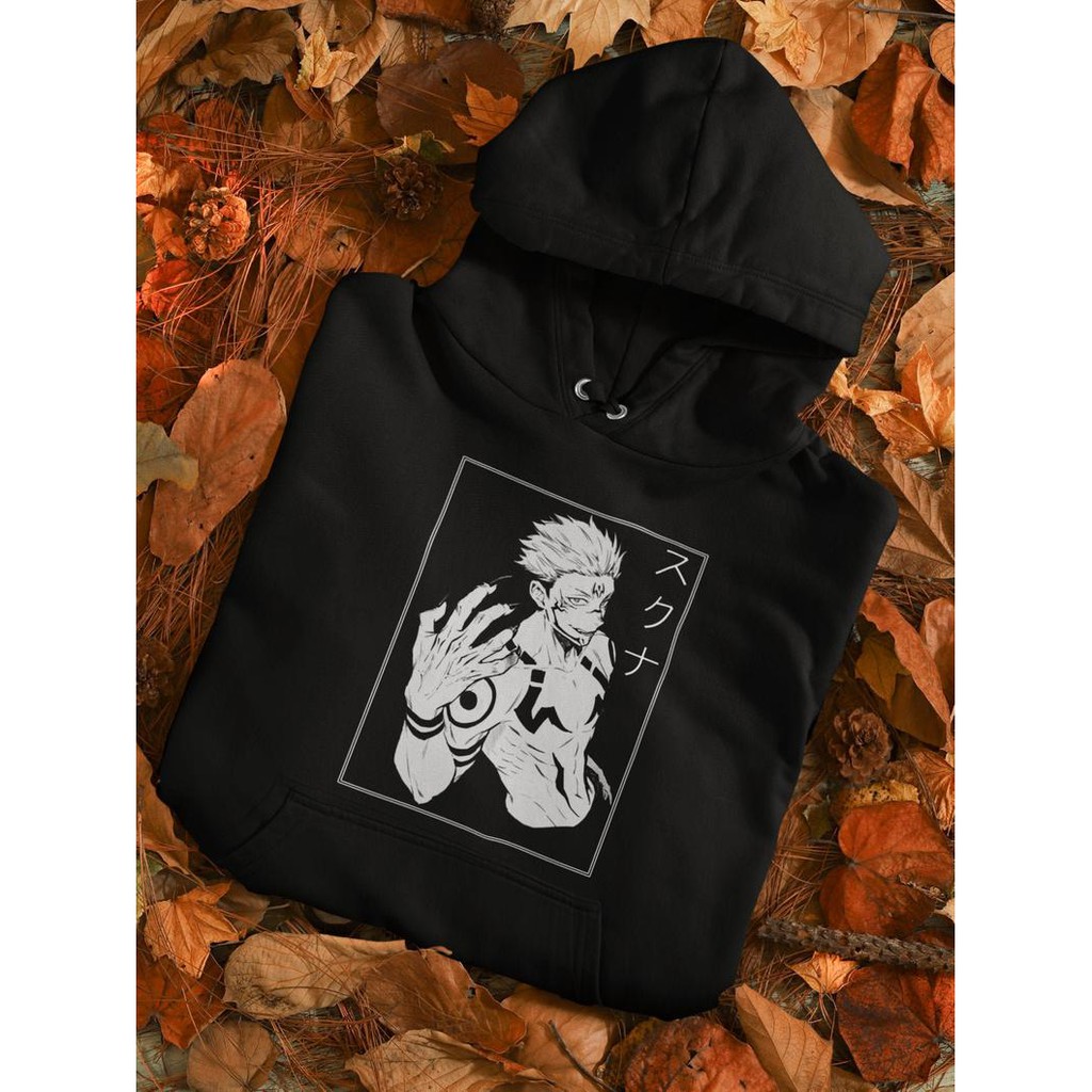 Hoodie Jujutsu Kaisen Ryomen Sukuna Kanji Anime Manga