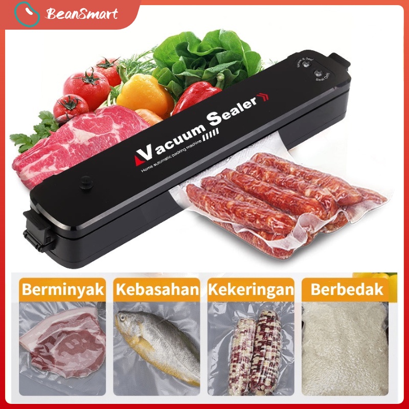 [COD]Vacum sealer Mesin vakum Vacum makanan Plastik Makanan Portable Ada Timer FREE Vacuum Bags