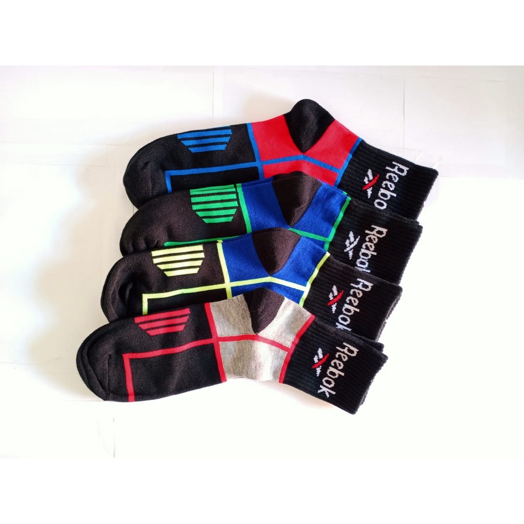 [4 PASANG] Kaos Kaki Sport Bahan PE (R380)/Kaos Kaki Olah Raga/kaos kaki Sepeda