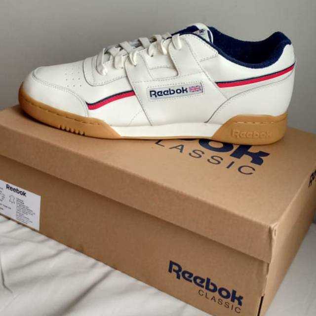 Sepatu Reebok classic klasik BW krem 44 original asli