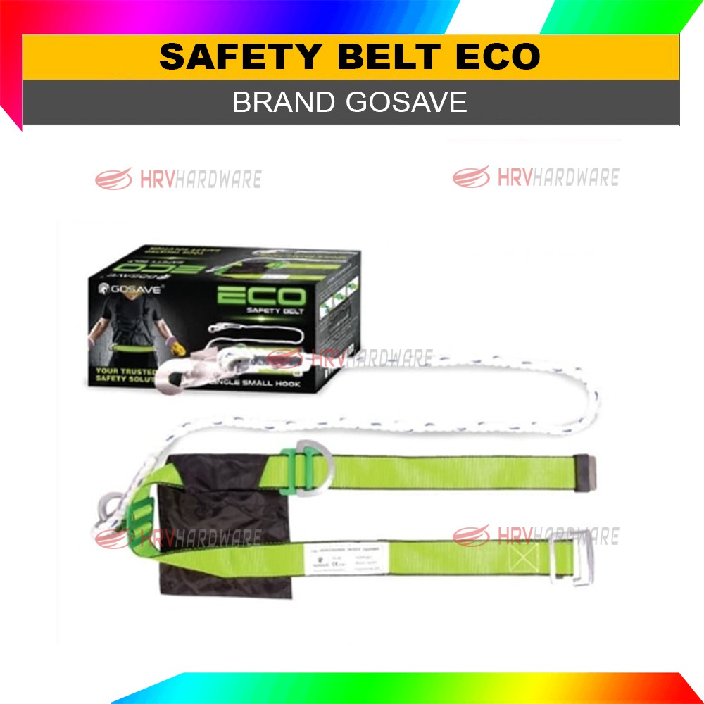 Safety Belt ECO GOSAVE Sabuk Pengaman Proyek Single Big Hook Sabuk pengaman panjat tiang