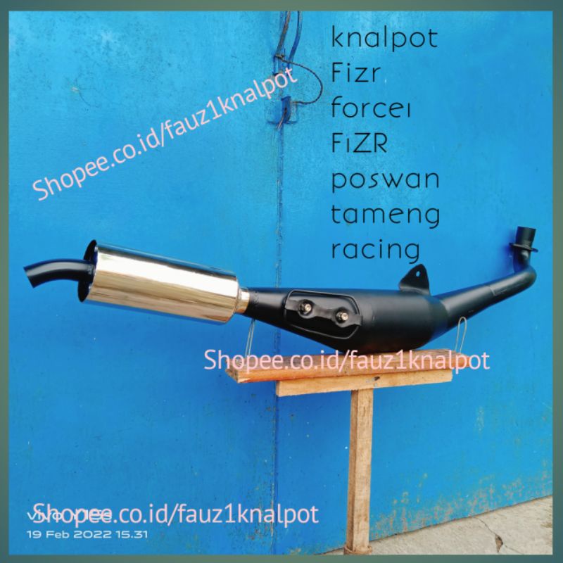 KNALPOT STANDAR RACING FIZR TAMENG HITAM