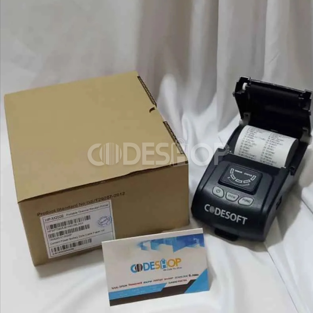 Printer Thermal Codesoft HPM-200E Mini Printer Cetak Struk 58mm USB + Bluetooth