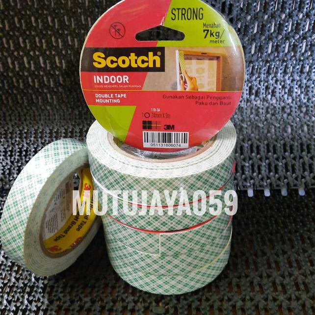 

☉ 3M Double Tape Mounting Kuat 7kg uk 24mm x 3mtr ☑