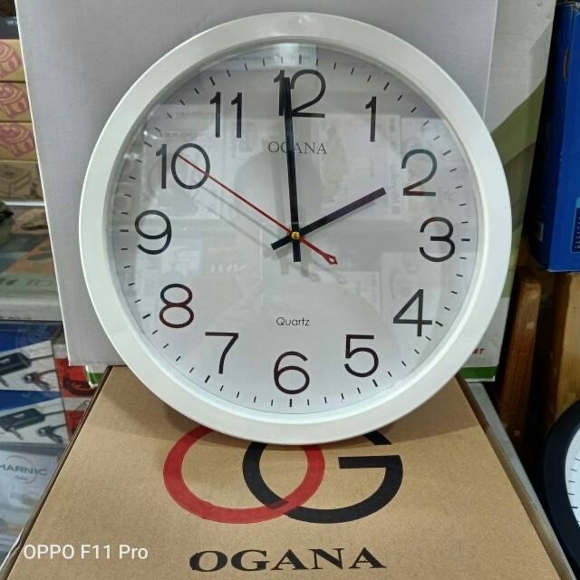 JAM DINDING OGANA POLOS BESAR 901 / T 901 OGANA / T901 DIAMETER 30CM 12INCH