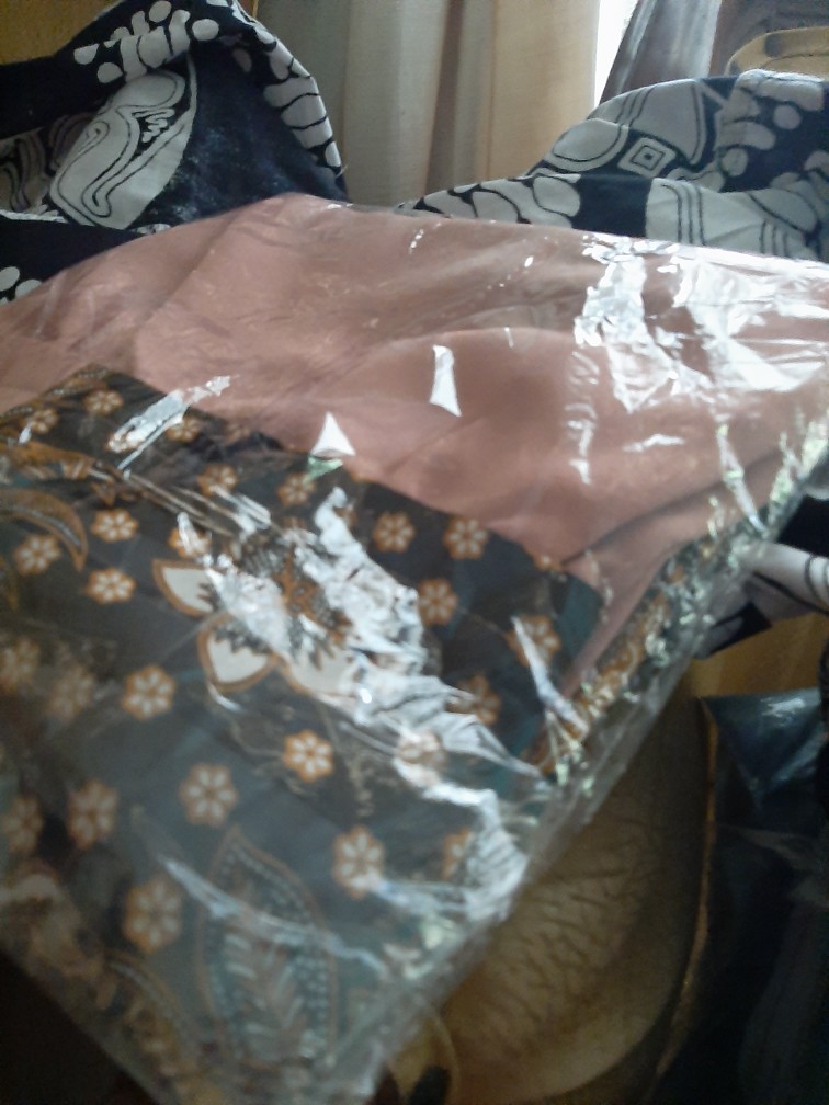 Blus Monokrom Kombi Shiella Batik Devina #6 Atasan Kerja Blouse Layer Davina Monochrome Belah