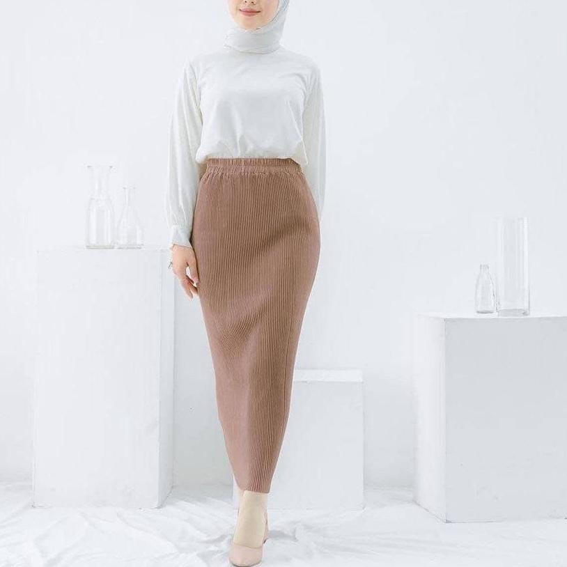 Flash sale  ROK SPAN PLISKET LIDI PREMIUM/ROK LIDI MURAH MERIAH / ROK PANJANG LIDI / ROK PLISKET LID