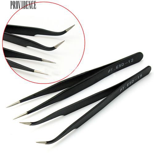 [Bayar Di Tempat]  2 Pcs Pinset Lurus Curved untuk Nail Art Extension Bulu Mata Nipper Memilih Alat