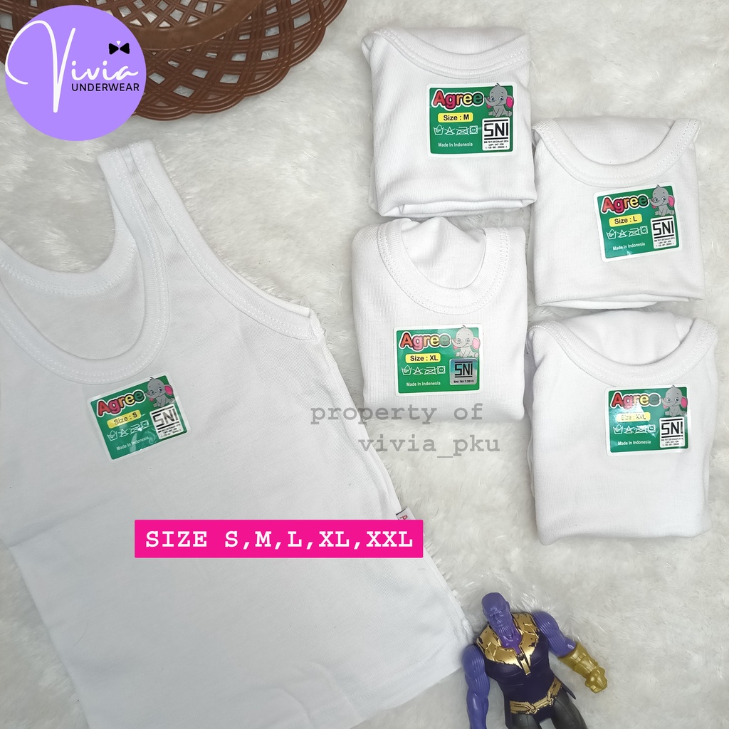 Vivia - Singlet Agree Kids SNI baju kaos kutang dalam bayi anak laki laki perempuan tk sd cowok cewe