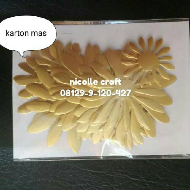 petal bunga/putik bunga kertas/Center paperflower/Bahan Mahar