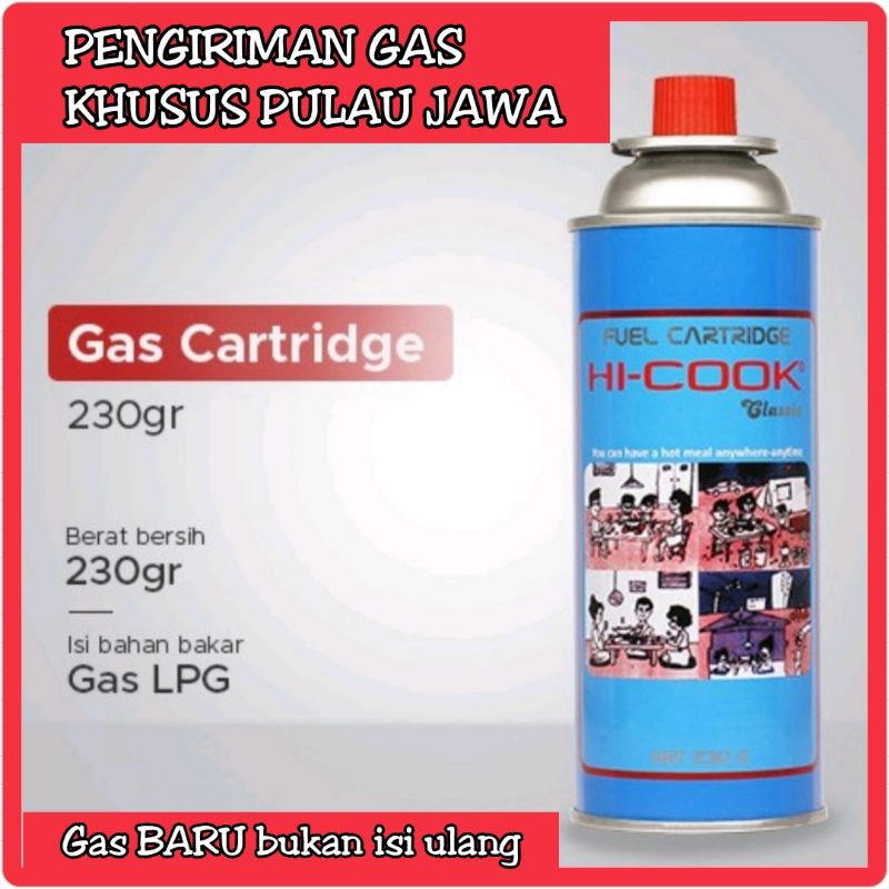 Gas Hi Cook Original 230 gram BARU ORI Hi-Cook