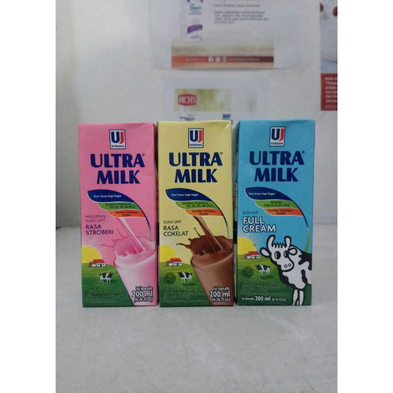 

Susu UHT Ultra Milk 200ml