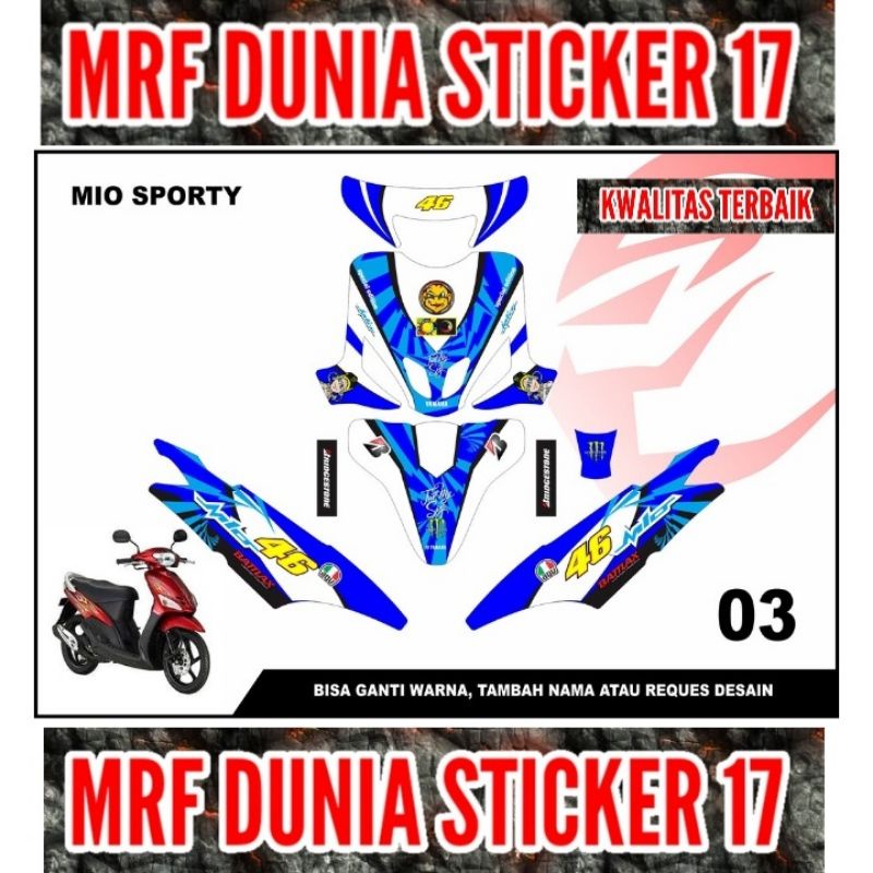 Sticker decal Mio sporty Full Body Striping Motor Mio Sporty Sticker  Mio Sporty Decal Sticker Mio S